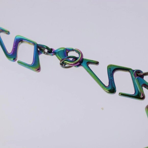 LOUIS VUITTON Collier LV Links Necklace metal Green M68909 LV Auth 127721M - Picture 6 of 12